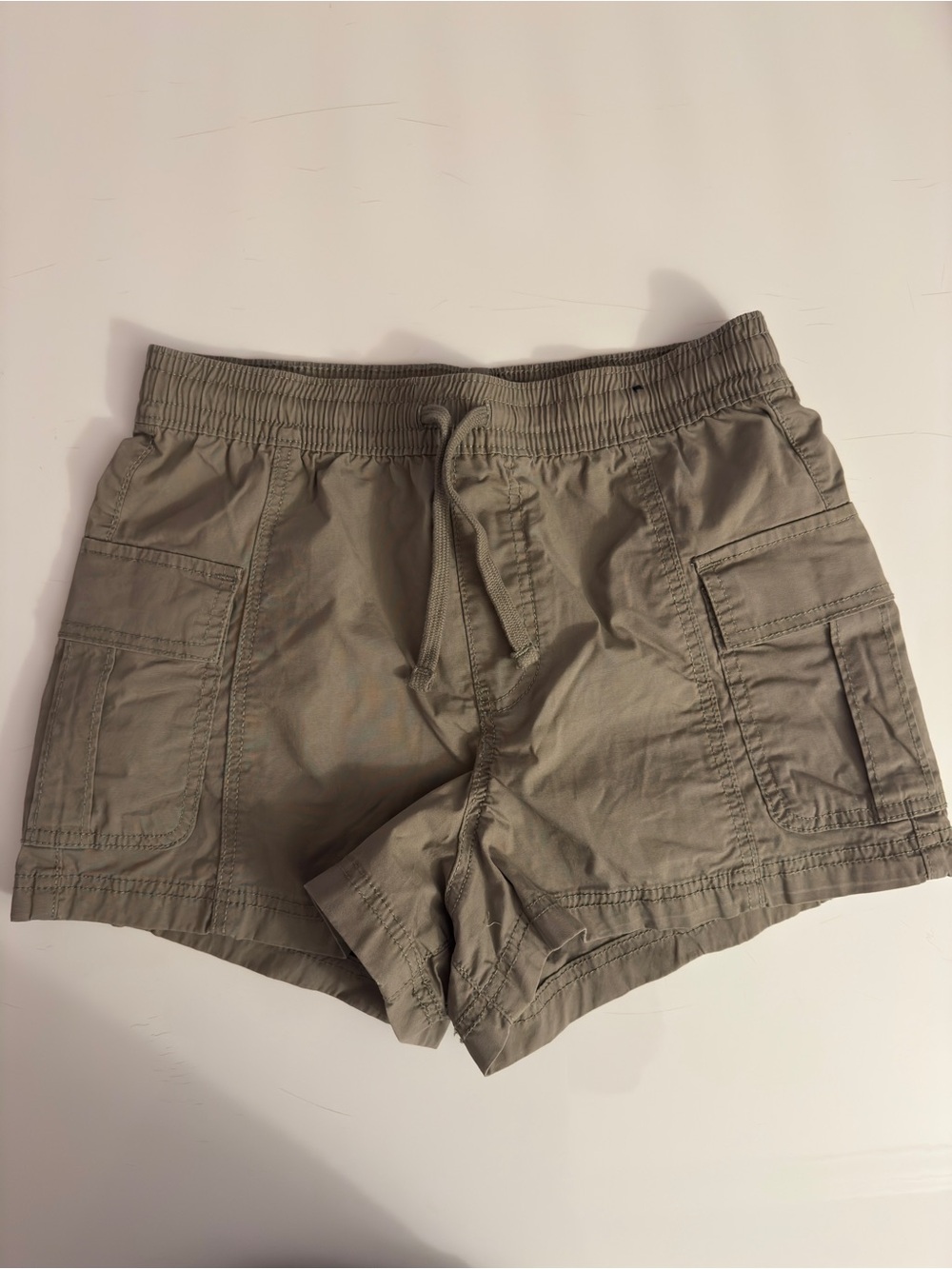 Hollister Olive Utility Cargo Mini Shorts